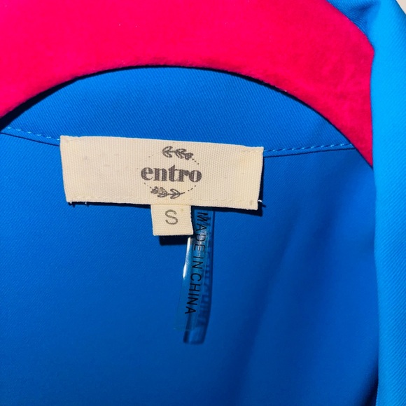 Entro NWOT Vibrant Blue Button-Up Dress - Picture 6 of 6